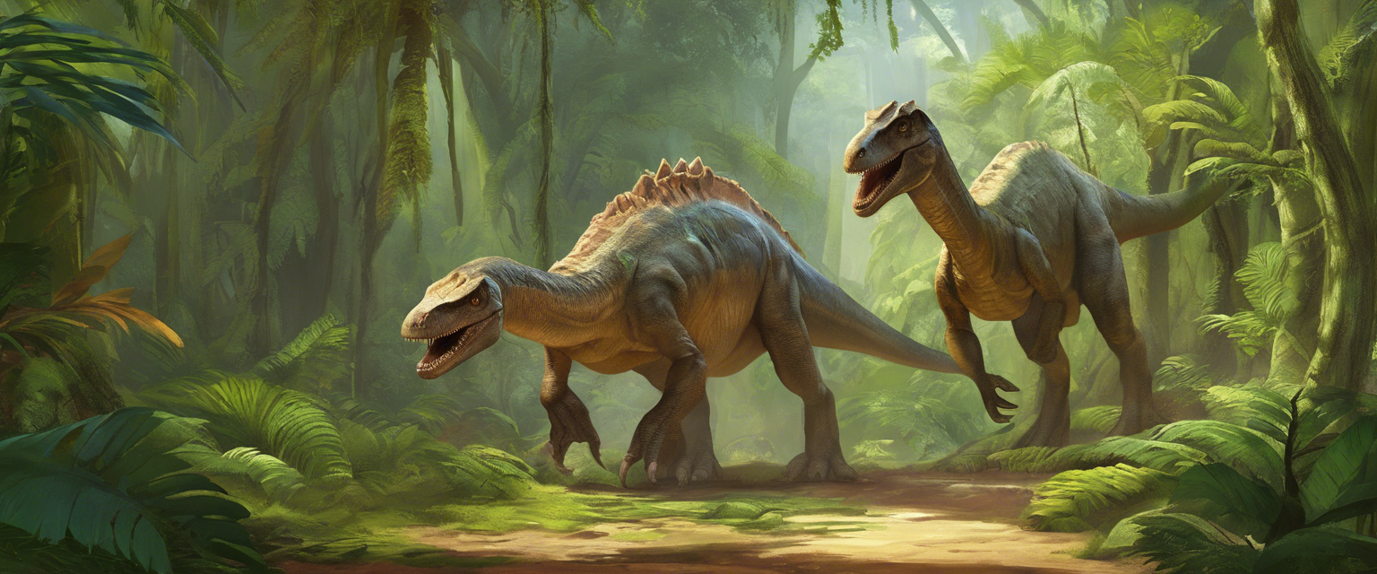 El Omeisaurio y Terex en el valle de los dinosaurios